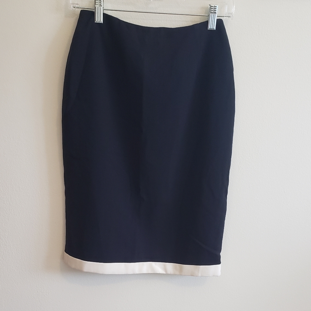 NWT Carlisle Navy Blue Pencil Skirt